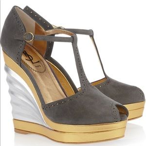 YSL “Robyn 105” Wedges High Heel Shoes
